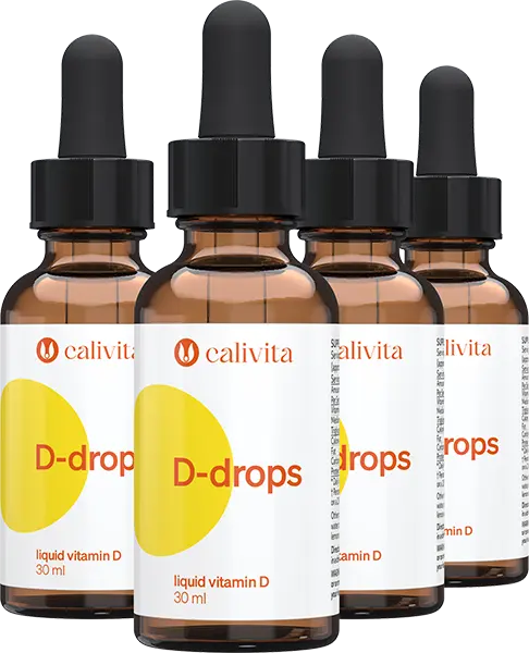CaliVita D-drops tekutý vitamín D 4 x 30ml